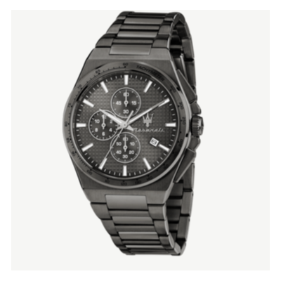 Reloj Maserati Caballero Velocitá Slim Acero Gunmetal Cronógrafo y Calendario 41mm Ref: R8873653006