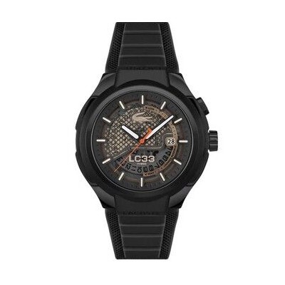 Reloj Lacoste Caballero LC33 Hybrid Automatic Analógico-Digital Silicona Negro 44mm Ref: 2011468