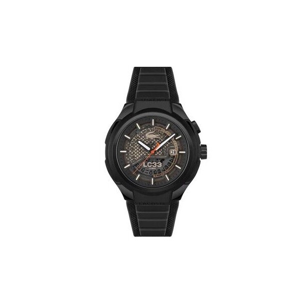 Reloj Lacoste Caballero LC33 Hybrid Automatic Analógico-Digital Silicona Negro 44mm Ref: 2011468