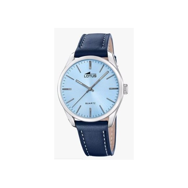 Reloj Lotus de hombre  Minimalist de piel azul Ref:19065 1