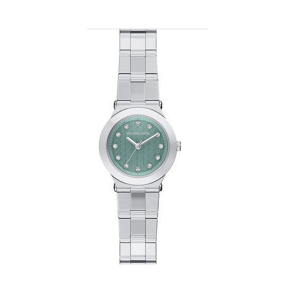 Reloj Michael Kors Mujer Billie Petite Acero Esfera MOP Verde Extra Pequeño Con Cristales 26mm Ref: MK7569