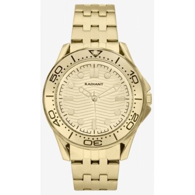 Reloj Radiant Caballero Chris Caja De Metal Correa De Acero Dorado 42mm Ref: RA653204