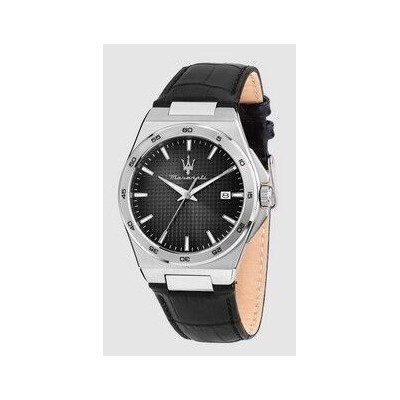 Reloj Maserati Caballero Velocitá Slim Piel Negra Correa Negra Acero Perfil Ultrafino De 7,8mm 40mm Ref: R8851153003