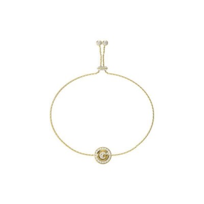 Pulsera Guess Mujer G Crystal Acero Dorado "G" Icónica Pavé Ref: JUBB05447JWYGT-U