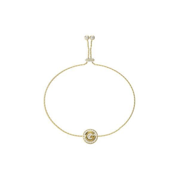 Pulsera Guess Mujer G Crystal Acero Dorado "G" Icónica Pavé Ref: JUBB05447JWYGT-U
