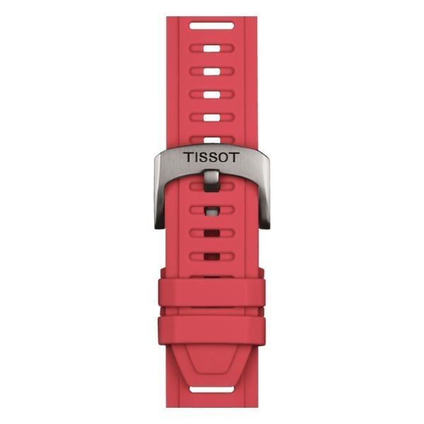 Correa Tissot De Silicona Roja 21mm Ref: T852.049.243