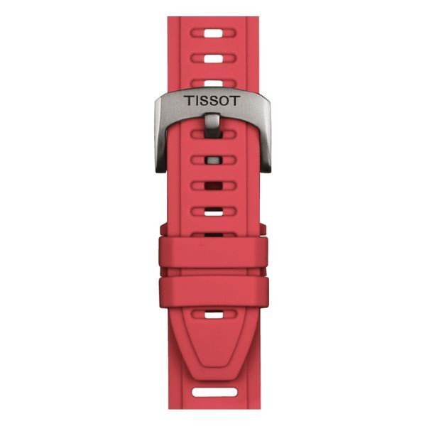 Correa Tissot Oficial Silicona Roja 21mm XS Ref: T852.049.247