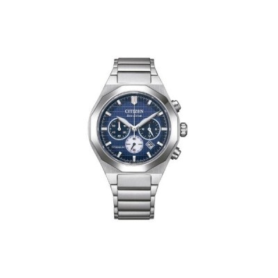 Reloj Citizen Chrono Super Titanium Zenshin Senkei Caballero Esfera Azul Cristal Zafiro 41mm Ref: CA4691-59L