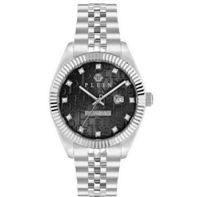 Reloj Philipp Plein Caballero New Date Superlative Acero Esfera Negra Corona A Rosca 41mm Ref: PWMFA0125