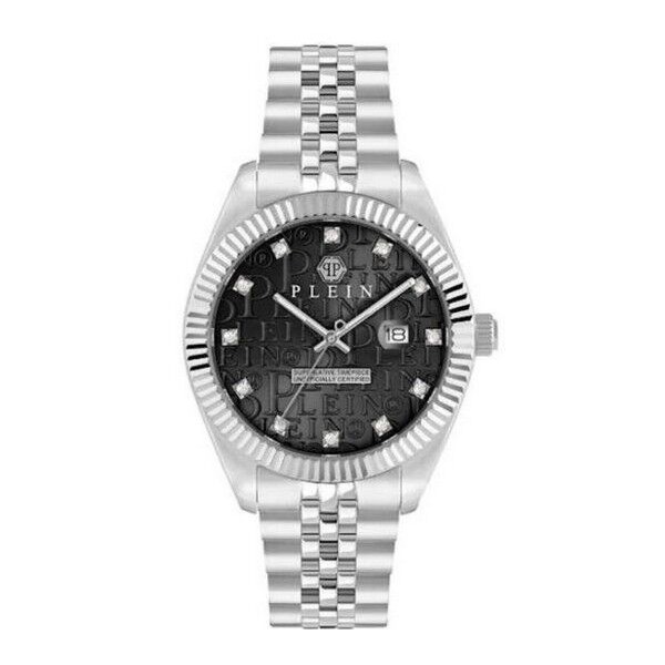 Reloj Philipp Plein Caballero New Date Superlative Acero Esfera Negra Corona A Rosca 41mm Ref: PWMFA0125