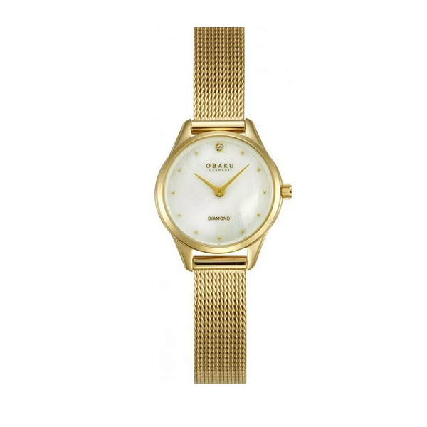 Reloj Obaku Denmark Mujer Smykke Petite Gold 24mm Ref: V297SXGWSG