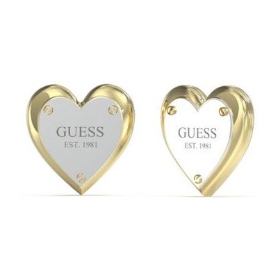 Pendientes Guess Mujer All You Need Is Love Corazón Bicolor Acero/Dorado Ref: JUBE04209JWYGRHT-U