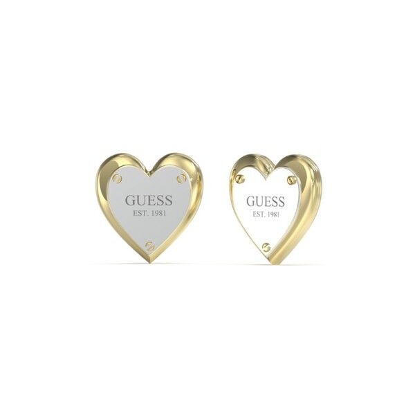 Pendientes Guess Mujer All You Need Is Love Corazón Bicolor Acero/Dorado Ref: JUBE04209JWYGRHT-U