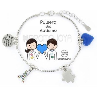 Pulsera Eres Lo Más Autismo Cadena Veneciana Rodiada Con Colgantes Ref: 9107650