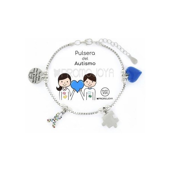 Pulsera Eres Lo Más Autismo Cadena Veneciana Rodiada Con Colgantes Ref: 9107650