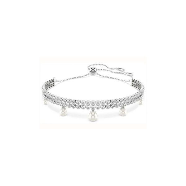 Pulsera Swarovski Ariana Grande Zirconia Round With Crystal Pearls Rhodium Plated Ref: 5720870