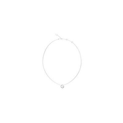 Collar Guess Mujer G Crystal Acero Icónica "G" Como Motivo Central Decorada En Pedreria Circonitas Blancas Ref: JUBN05441JWRHT-U