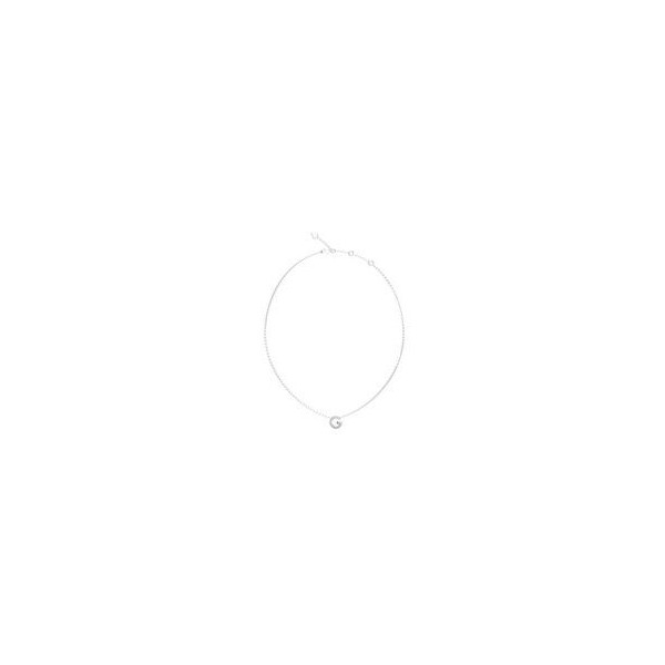 Collar Guess Mujer G Crystal Acero Icónica "G" Como Motivo Central Decorada En Pedreria Circonitas Blancas Ref: JUBN05441JWRHT-U