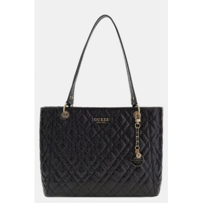 Bolso Guess Mujer Isamay Quilted 4G Logo Shopper Tote Bag Black Ref: GG962825 BLACK