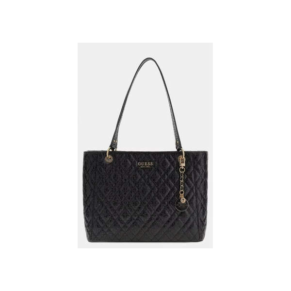 Bolso Guess Mujer Isamay Quilted 4G Logo Shopper Tote Bag Black Ref: GG962825 BLACK