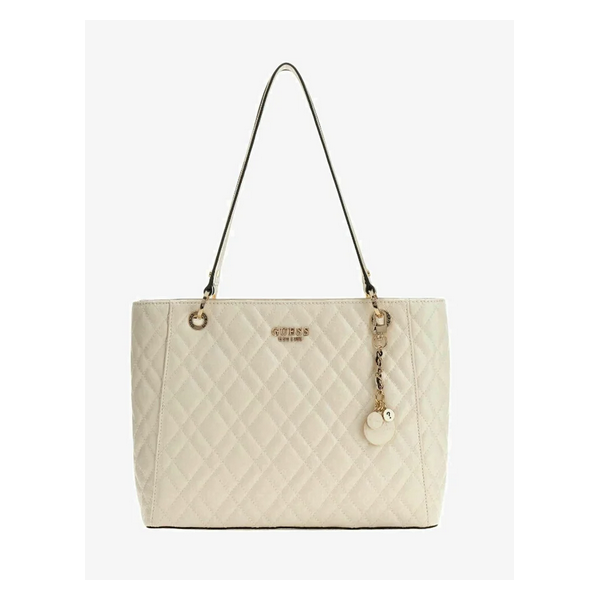 Bolso Guess Mujer Isamay Quilted 4G Logo Shopper Tote Bag Off White Ref: GG962825 OFF WHITE