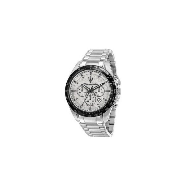 Reloj Maserati Caballero Traguardo Edición Limitada Acero Esfera Gris Con Efecto Meteorite Bisel Negro 45mm Ref: R8873612068
