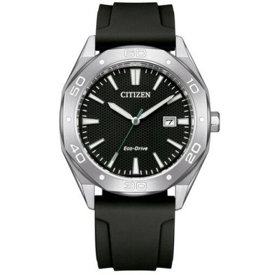 Reloj Citizen Of Collection Active Sport Caballero Caucho y Esfera Negra 41mm Caja Acero Grosor 9,7mm Ref: BM7631-01E