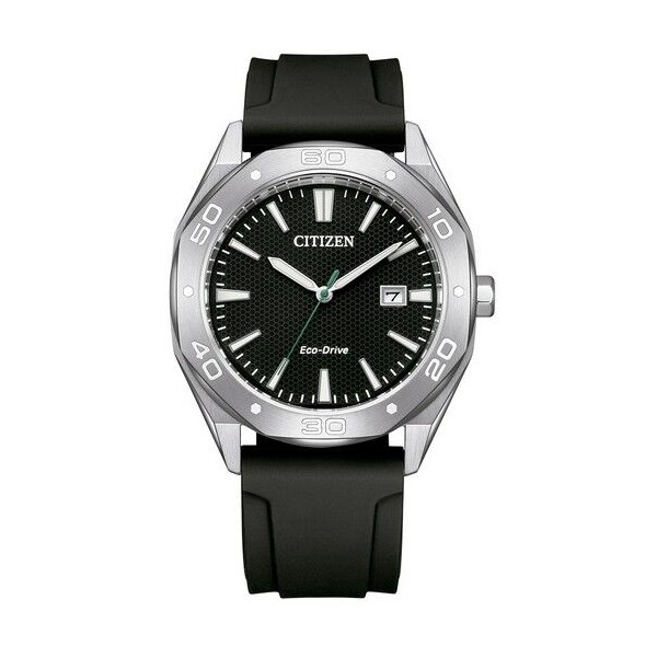 Reloj Citizen Of Collection Active Sport Caballero Caucho y Esfera Negra 41mm Caja Acero Grosor 9,7mm Ref: BM7631-01E