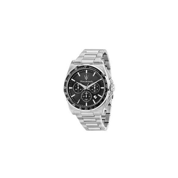 Reloj Maserati Caballero Velocitá Acero Esfera Negra Cronógrafo 43mm Ref: R8873652012
