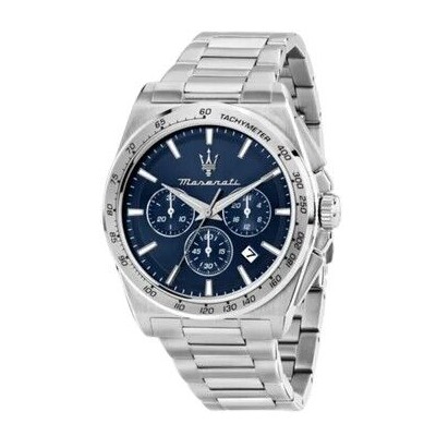 Reloj Maserati Caballero Velocitá Acero Esfera Azul Marino Cronógrafo 43mm Ref: R8873652014