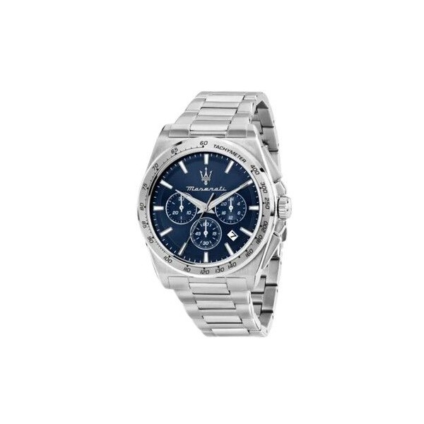 Reloj Maserati Caballero Velocitá Acero Esfera Azul Marino Cronógrafo 43mm Ref: R8873652014