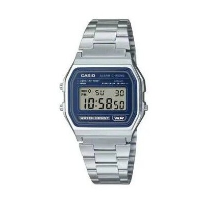 Reloj Casio Collection Vintage Cronómetro, Alarma Diaria, Calendario Automático y Luz LED Ref: A158WEA-2EF