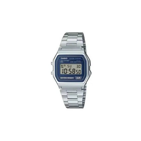 Reloj Casio Collection Vintage Cronómetro, Alarma Diaria, Calendario Automático y Luz LED Ref: A158WEA-2EF