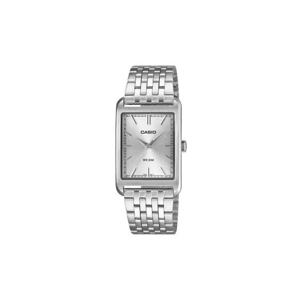 Reloj Casio Collection Caballero Timeless Collection Acero Esfera Plateada 39,7mm x 26mm Ref: MTP-B215D-7AVER