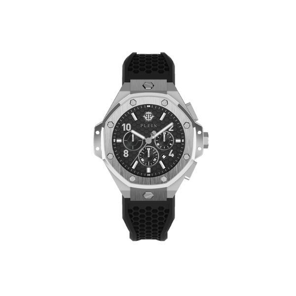 Reloj Philipp Plein Chrono Royal Silicona Negro 46mm Ref: PWPRA0124