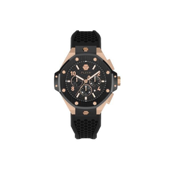 Reloj Philipp Plein Chrono Royal Silicona Negro 46mm Ref: PWPRA0824