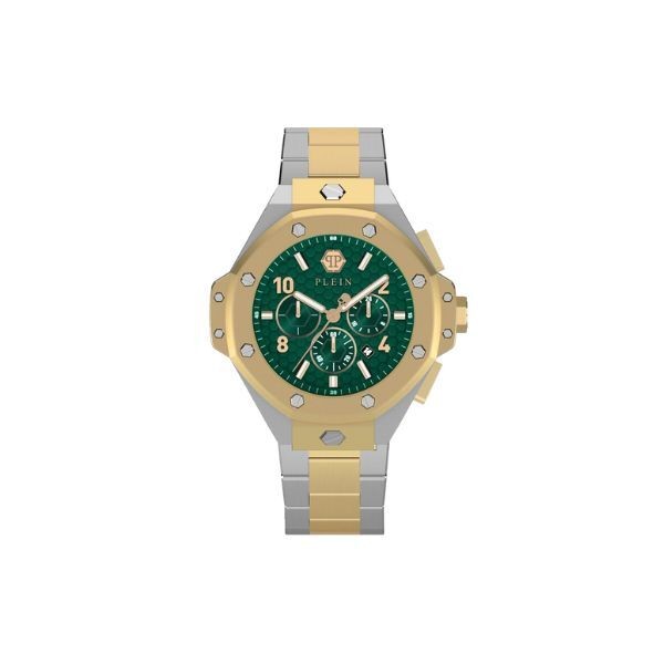 Reloj Philipp Plein Chrono Royal Pvd Oro Esfera Verde 46mm Ref: PWPRA0324