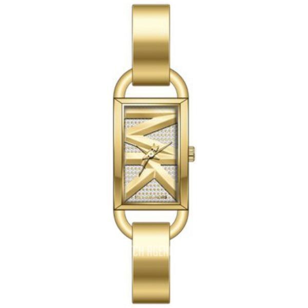 Reloj Michael Kors Mujer Mini Empire Acero Dorado Con Incrustaciones Y Pulsera Rígida Ref: MK4840