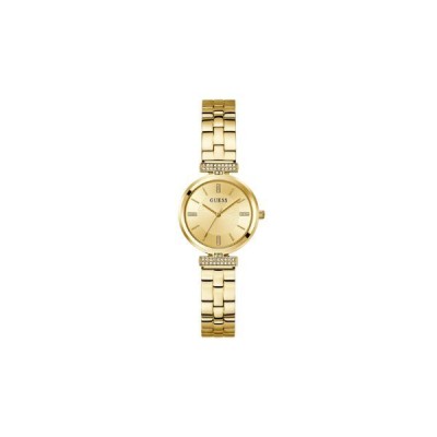Reloj Guess Mujer Array Acero Ip Dorado Con Circonitas 28mm Ref: GW0762L2