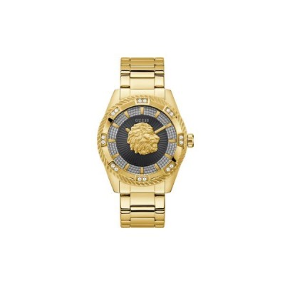 Reloj Guess Beast Caballero Acero Ip Dorado 44mm Ref: GW0783G1