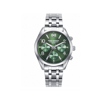 Reloj Mark Maddox Caja de acero 5 atm y brazalete de acero con movimiento cuarzo Ref: MM1021-65