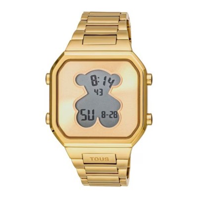 Reloj Tous Digital Acero IPG Dorado SS D-Bear Ref: 3000134300
