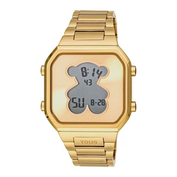 Reloj Tous Digital Acero IPG Dorado SS D-Bear Ref: 3000134300