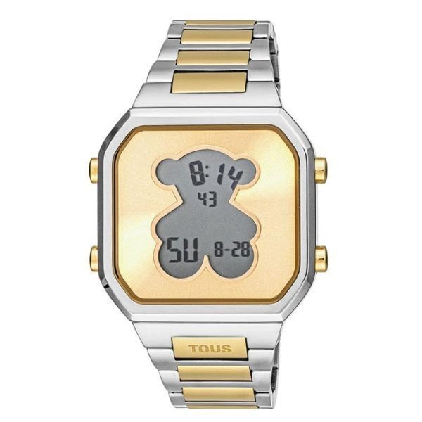 Reloj Tous Digital Acero SS Y Acero IPG Dorado D-Bear Ref: 3000134600