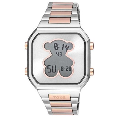 Reloj Tous Mujer D-Bear Digital Brazalete Acero SS Y Acero IPRG Rosado Ref: 3000134700