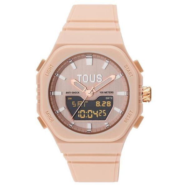 Reloj Tous Analógico/Digital De Acero Iprg Nude Con Brazalete De Nylon Rosa Bet Ref: 3000135200