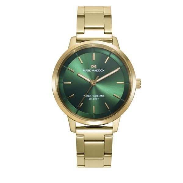 Reloj Mark Maddox Mujer Greenwich Acero Ip Dorado 36mm Ref: MM1019-67