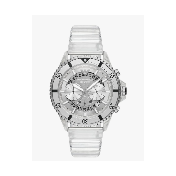 Reloj Emporio Armani Chronograph Clear Polyurethane Watch Ref: AR11536