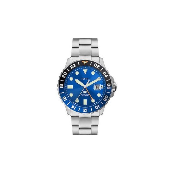 Reloj Fossil Blue Gmt Acero Inoxidable Ref: FS5991