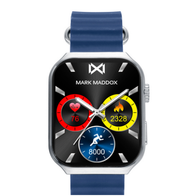 Reloj Mark Maddox Smart De Metal Y Correa Silicona Azul Ref: HS2002-30